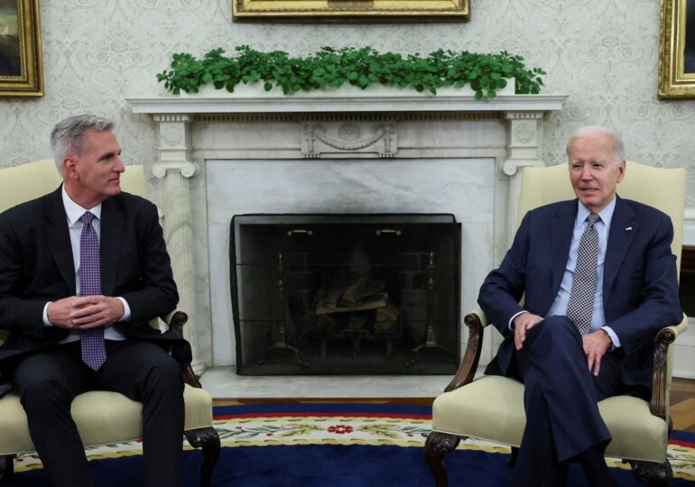 Joe Biden and House Speaker Kevin McCarthy reach 'agreement in principle' on raising US debt ceiling